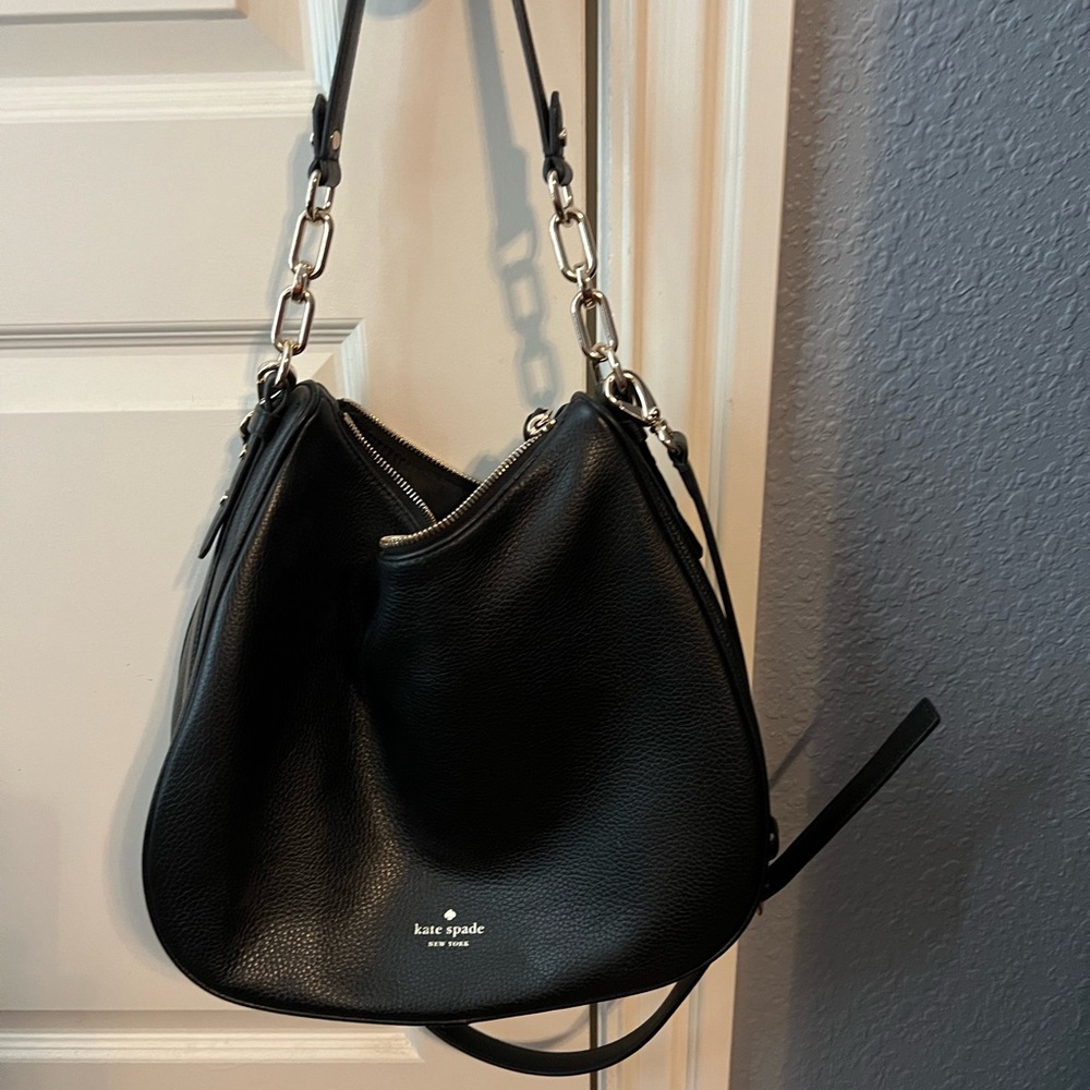 Kate Spade Black Leather Shoulder Bag